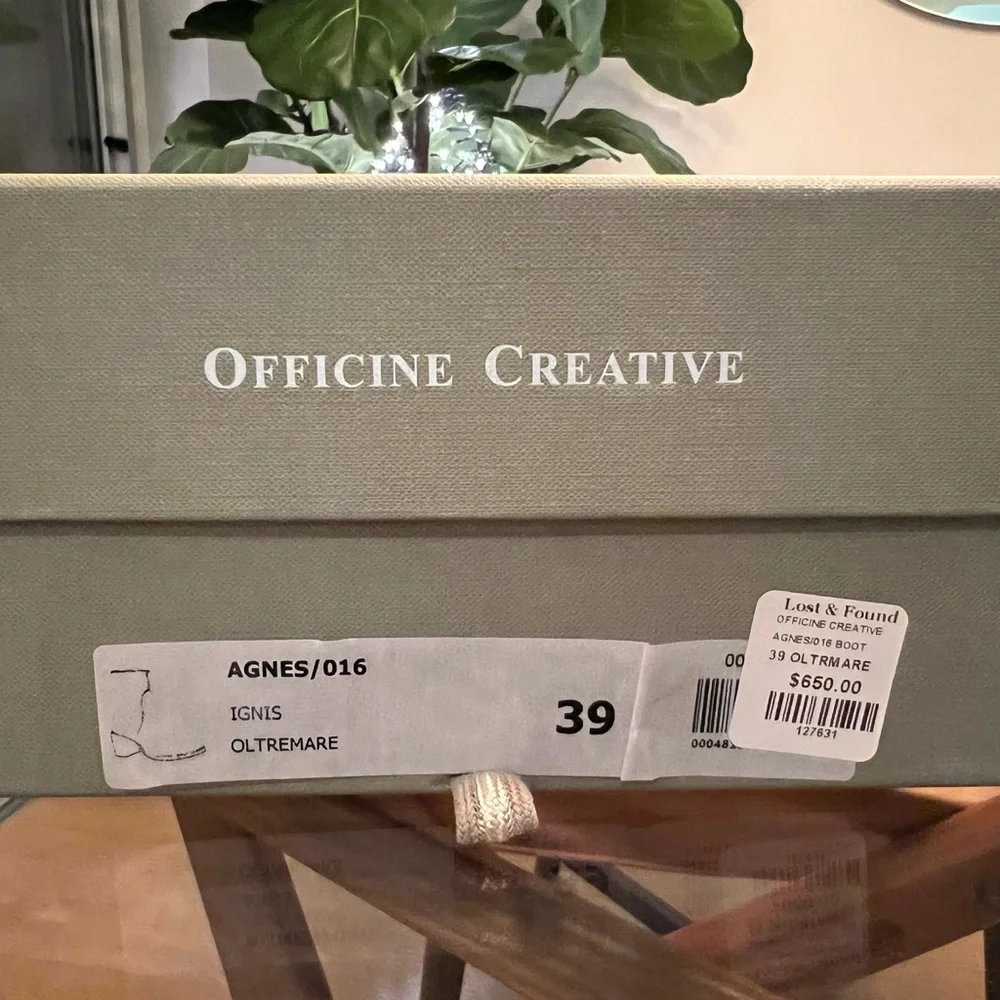 Officine Creative Agnes/O16 boot size 39 Dark Blue, 2.25” heel - Picture 8 of 8